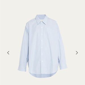 R13 Oversized pinstriped cotton Oxford shirt